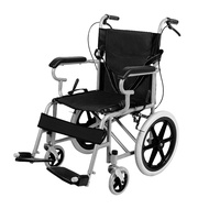 Smile Manila 24 inch big tires Folded Wheelchair For Adult Standard Lightweight Wheelchair For Senio