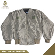 Jaket Crew Anti Bara | Jaket Bomber Anti Bara