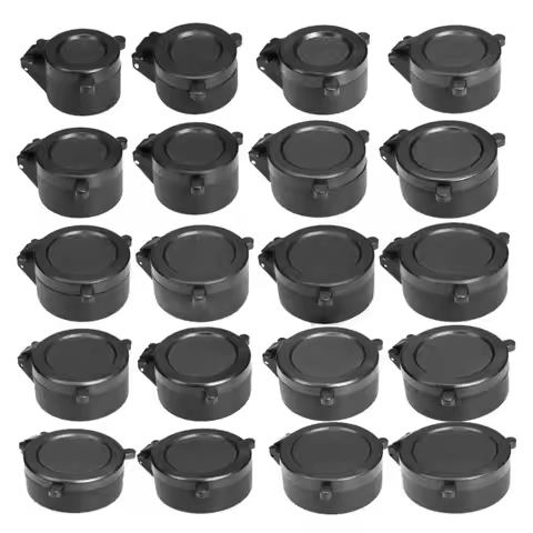 Rifle Scope Lens Cover Quick Flip Up Binoculars Lens Dust Protect Cap for 25-69MM Caliber Hunting Ni