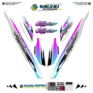 YAMAHA CRYPTON STRIPING MOTIF X3 STICKER CRIPTON 1995 1996 1997 STANDARD CRYPTON MOTORCYCLE LIST STI