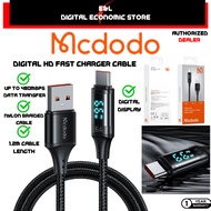【1yr Warranty】 MCDODO Digital HD Data Cable Super Charge Fast Charging Black 1.2m CA 1030 1060 1070 