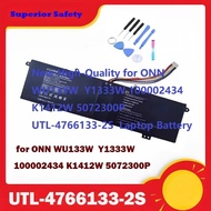 New High-Quality for ONN WU133W  Y1333W 100002434 K1412W 5072300P UTL-4766133-2S  Laptop Battery