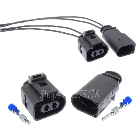 1 Set 2 Pin 8D0973822 1J0973722 1717692-1 1-966867-2 Car Solenoid Valve Plug Fog Light Horn Wire Cab