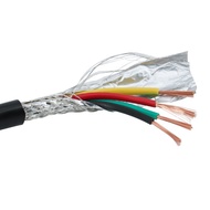 10 Meter UL2464 4c 4 Core 22AWG / 4x1mm2 Double Shielded Cable of Stepper Motor Engine and VFD Spind