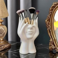 Creative Ergonomic Art Styling Office Supplies Desktop Multifunctional Storage Pen Holder Makeup Bru