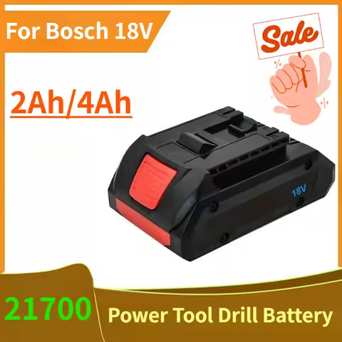 21700 2Ah/4Ah Lithium-ion Battery Pack Compatible for Bosch 18V GBA18V80 MAX Cordless Power Tool Dri