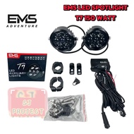 HIGH QUALITY EMS ADVENTURE LED Spotlight T7 150Watt Original High Premium Universal Motorcycle good 