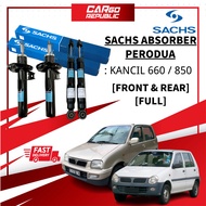 Sachs Perodua Kancil 660 / 850 Absorber Full Set / Front (Depan) / Rear (Belakang) Import Original