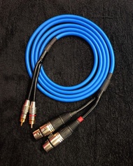 日本/Canare L-2T2S  RCA/M-XLR/F 專業訊號線.(2m長.可定做各種長度)