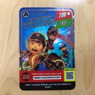 Choki choki boboiboy monsta galaxy card boboiboy kuasa 3