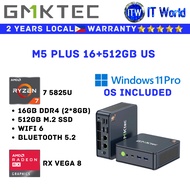 Itw | GMKtec Mini PC All in One Desktop M5 PLUS R7 5825U 16+512 (M5 PLUS 16+512GB US)