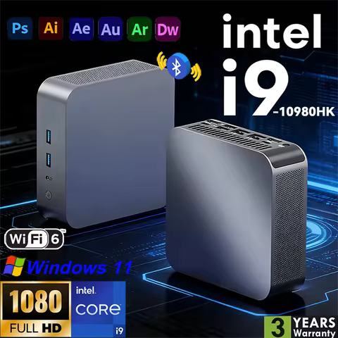 NEW Intel Core I9 10980HK 32GB RAM 1/2TB SSD Bluetooth 5.2 WiFi6 1000M Ethernet Windows 11 Gaming Of