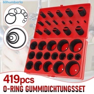 HUMBERTO 419PCS Rubber O Ring, Replacement Flexible O Ring Assortment, Assortment Set Universal Wash