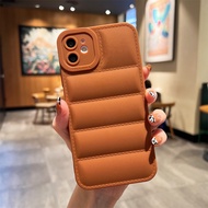 KIKI Down jacket phone case For iphone 11 12 13 14promax 14plus x xr xsmax Shockproof down jacket air cushion protects phone case 13promax 12pro Cute creative down jacket design model Soft case 5 Colors ins popular Hot sale！