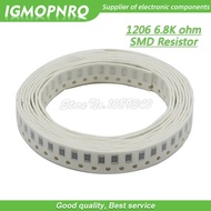 100PCS 1206 SMD Resistor 1% 6.8K ohm chip resistor 0.25W 1/4W 6K8 IGMOPNRQ