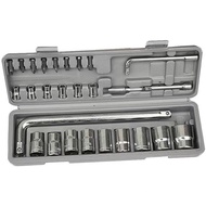 27pcs a Set Socket Set Automotive Tool Kit Motorcycle Repair Wrench Set