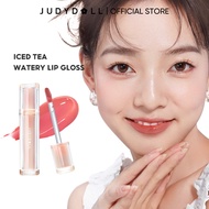 Judydoll 橘朵 Iced Tea Watery Lip Gloss Lipstick Mirror Moisturizing Balm Oil Tint Long-lasting