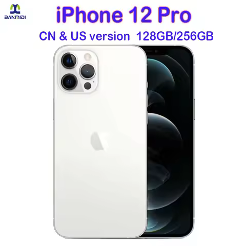 Unlocked 6.1" iPhone 12 Pro Smartphone 128/256GB ROM 6GB RAM Super Retina OLED A14 IOS Face ID 5G Or