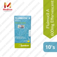 Fluimucil A 600mg Effervescent Tablets 10's (Exp: 03/2026)