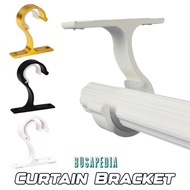 Curtain Pole Bracket Aluminum Alloy Hook Curtain Rod Pole Support Curtain Rod Brackets Curtain Brack