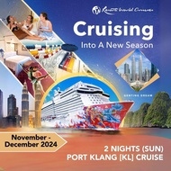 [Resorts World Cruises] [Launch Promo: Buy 1 FREE 1 + up to 75% off 3rd / 4th person] 2 Nights Port Klang (KL) (Sun) on Genting Dream (Nov - Dec 2024)