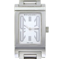 BVLGARI(Bulgari) Rettangoro RT39S 不鏽鋼銀色石英指針式顯示白色錶盤女士腕錶 [二手]
