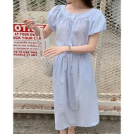 CHAWY Cotton set 🌷👨🏼‍🌾 C4460 ชุดเข้าเซท เดรสคอตตอน มี 2 สี ฟ้า ขาว