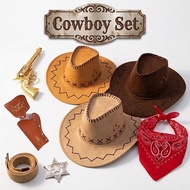 Cowboy Set for Adult. Unisex Cowboy Hat with Props