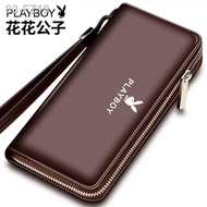 ◎Dompet lelaki Playboy dompet panjang lelaki berzip beg telefon bimbit berkapasiti besar beg telefon bimbit tulen beg kl