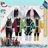 The Demon Emulate Slayer Character Kamado Nezuko With This Breathable Kimono For Costume Kids
