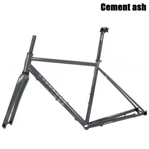 Gravel Bike Steel Frame Seaboard CX07 With Carbon Fiber Front Fork Disc Brake Thru-Axle Gravel Frame