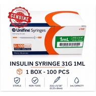[OWEN MUMFORD] INSULIN SYRINGE 31G 1ML [UNIFINE SYRINGES] 31G X 5/16" [1 PCS]