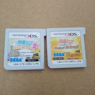 Hatsune Miku Project mirai 1 &amp; 2 set Nintendo 3DS Japanese game Cartridge only