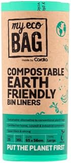 My Eco Bag Compostable Kitchen 36L/25 bags per Roll Bin Liners (65 x 56cm)