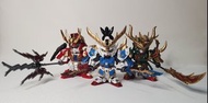 【塗裝完成品】Gundam Gunpla BB戰士 SD高達三國傳 桃園三結義 龍裝劉備 + 鬼牙裝關羽 + 雷裝張飛 鋼彈
