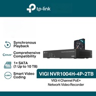 TP-Link | VIGI | NVR1004H-4P-2TB | 4 Channel | PoE+ | Network | Video | Recorder | NVR