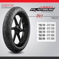 2023} Corsa R93 Tires Tubeless Platinium 110/70-17 120/60-17 150/60-17 160/60-17 Tyre R25 MT25 NINJA250 Z250 ER6