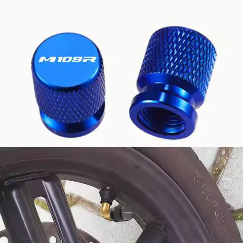 2Pcs 2025 Motorcycle Accessories Tire Valve Air Port Stem Cover Caps For Suzuki Boulevard M109R VZR1