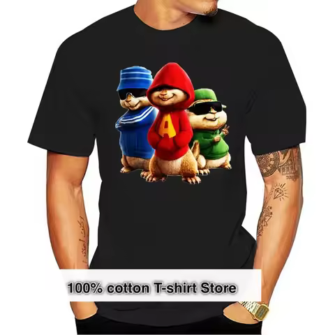 New Alvin And The Chipmunks Fictional Music Group Men'S T-Shirt Size S-2Xl Personality Custom Tee Sh