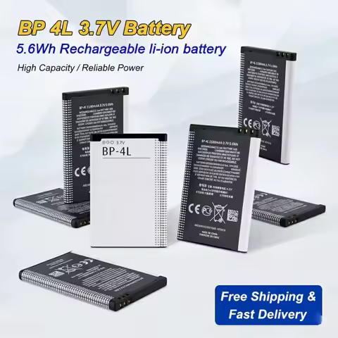 BP-4L 1500mAh Battery for Nokia E71 E52 E63 E72 N97 N810 E90,High Capacity Li-ion Replacement Rechar
