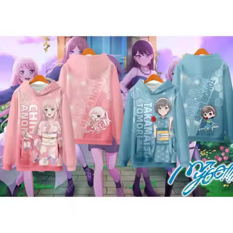 MyGO BanG Dream! 5-Person Girl Band Anime Hoodies 3D Print Men Women Long Sleeve Sweatshirt Autumn/W