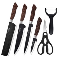 Pisau Gunting Dapur dan Tempat PenyimpananPisau Dapur with set Stainless Steel Mata Pisau Tajam set