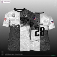 [FENGTENG]  Jersey Viral OOTD 2023 TIKTOK Murah Berkolar Baju Lelaki Retro Collar Flame Japanese/Kanak-kanak Lelaki Jersey 2023 Baju Retro Lelaki Jersy Polo Shirt Top Unisex 2