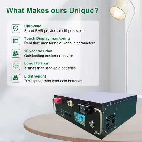 New 48V 120Ah LiFePo4 Battery Pack Bulit-in BMS 51.2V 5.12kw Lithium Ion Battery 48V 100Ah 200Ah 300