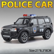 1:24 Prado LC250 Cruiser Car Model Toy Metal Diecast Doors Opened Sound Light Rubber Tires Off-road 