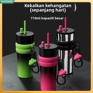 New 316 Stainless Steel Reinforced Cup Portable Straw Cup Large Capacity Ice Cup Train Cup Coffee Cu