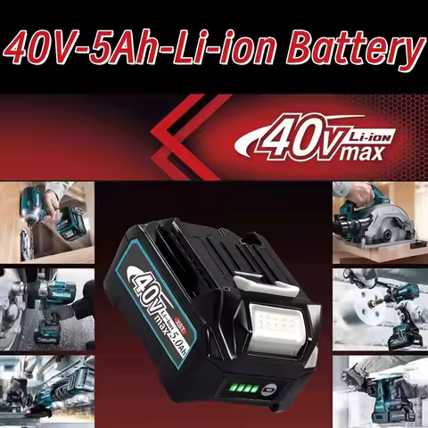 100% Original Makita 40V MAX XGT Lithium Ion Battery 5AH Battery BL4020 BL4025 BL4040 BL4050 BL4080