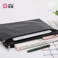 a4 Portable Zipper Storage PU Leather File Meeting Information Bag Waterproof a5 Business Mla9