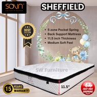 SOVN (United Kingdom) Sheffield Luxury 5 zone Individual Pocket Spring Mattress