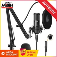 MAONO XLR Condenser Microphone Set Unidirectional, for distribution, with arm stand and XLR-XLR cabl